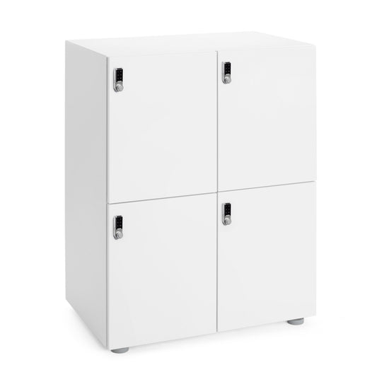 Stash 4-Door Locker, Digital, White